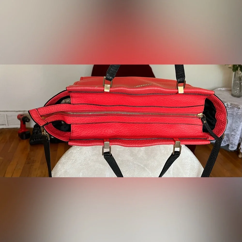 Kate spade Chelsea Hayden pebbled leather colorblock satchel with strap purse - Picture 13 of 17